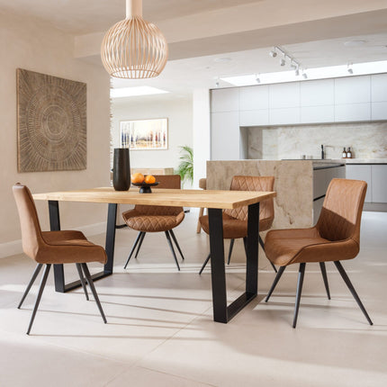 John Lewis Calia Style Industrial Reclaimed Dining Table V Frame Steel Legs Cotswold