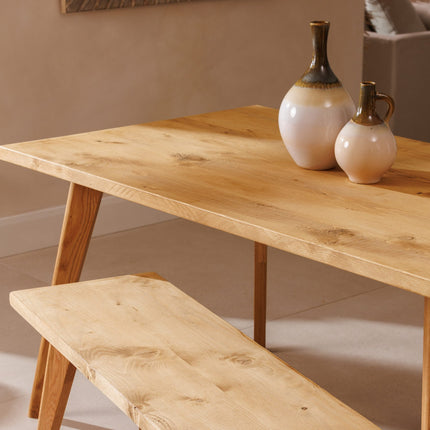 John Lewis Calia Style Industrial Reclaimed Bench Wooden Tapered Legs