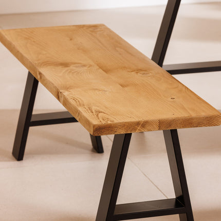 John Lewis Calia Style Industrial Reclaimed Dining Table A Frame Steel Legs Cotswold