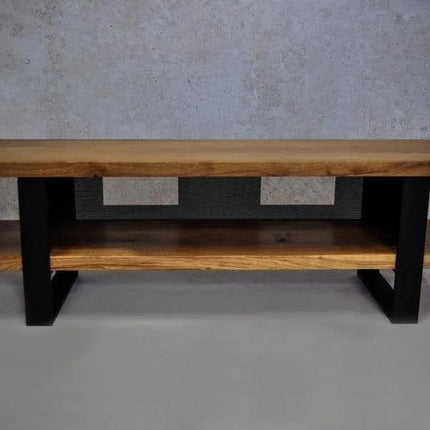 Oak loft TV stand Donington