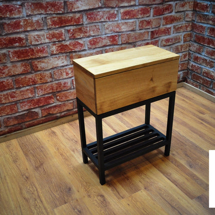 Oak loft console with drawer Mavis