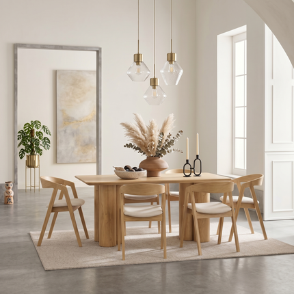 Aike Oak Modern Dining Table