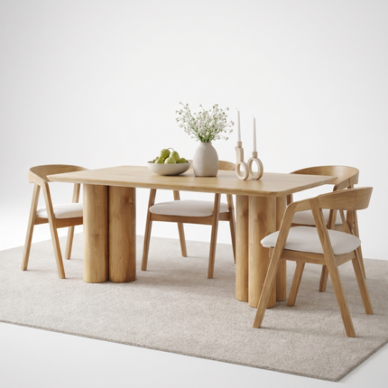 Aike Oak Modern Dining Table