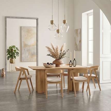 Aike Oak Modern Dining Table