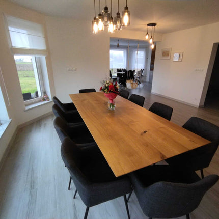 Solid Oak Extendable Dining Table OSKI