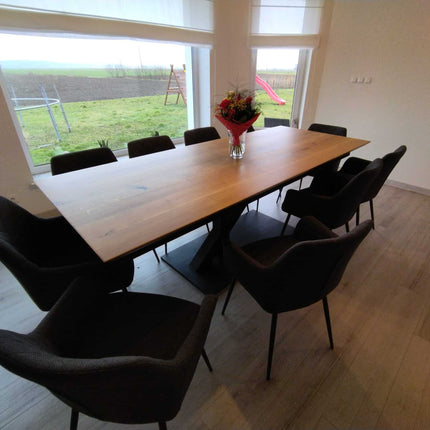 Solid Oak Extendable Dining Table OSKI