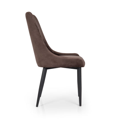 Dining chair Ian with metal legs