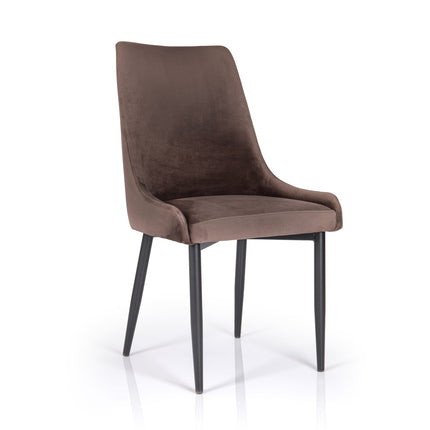 Dining chair Ian with metal legs