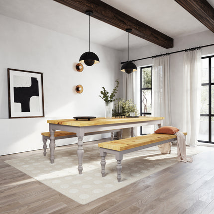 Oak Farmhouse Dining Table