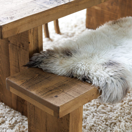 Grantham Thick Dining Industrial Dining Bench Wooden Base LEGS Industrial