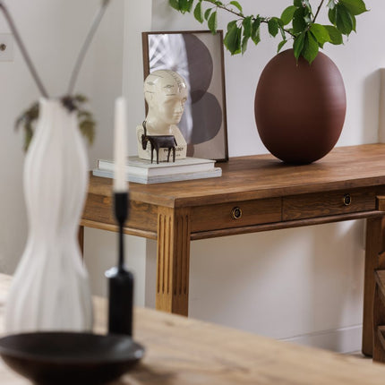 Grantham Thick Dining Industrial Dining Table with Wooden Square Legs