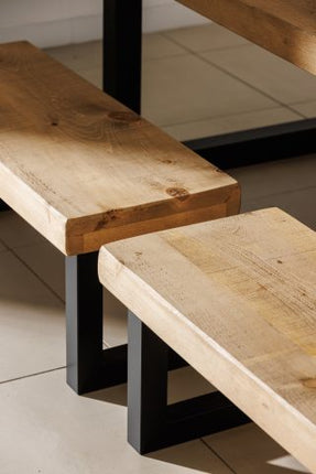 Grantham Dining Table 112cm Wide Chunky Frame Legs