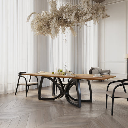 Oak Modern Dining Table 0125