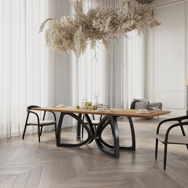 Oak Modern Dining Table 0125