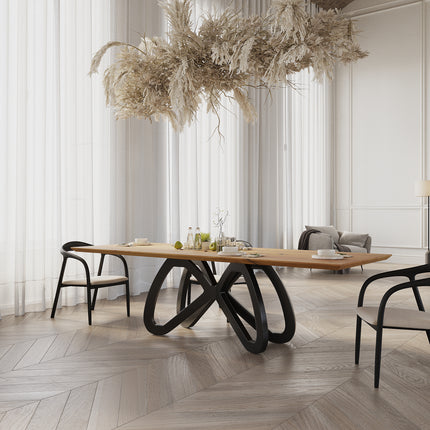 Oak Modern Dining Table 0123