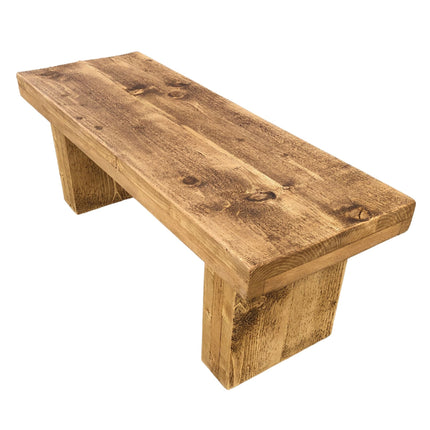 Grantham Thick Dining Industrial Dining Bench Wooden Base LEGS Industrial