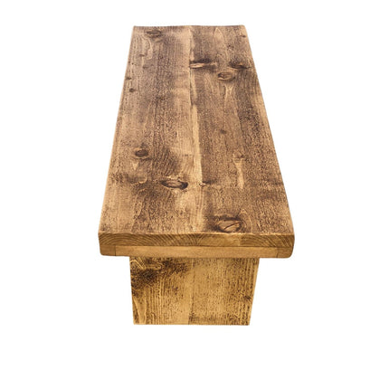 Grantham Thick Dining Industrial Dining Bench Wooden Base LEGS Industrial