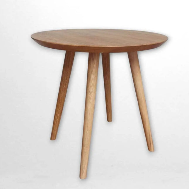 Round Oak Coffee Table Hub