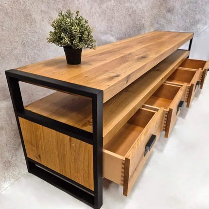 Oak loft TV cabinet BOSS