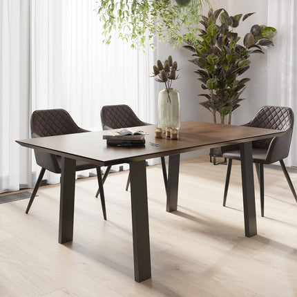 Set of 2  Dining Chairs PU Leather Orby