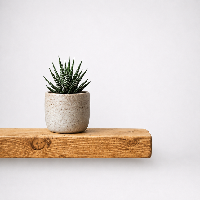 Brigg Straight Edge Rustic Floating Shelf