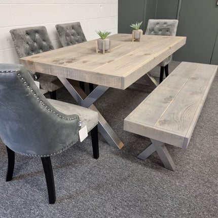 Alford Dining Table – Rustic Farmhouse