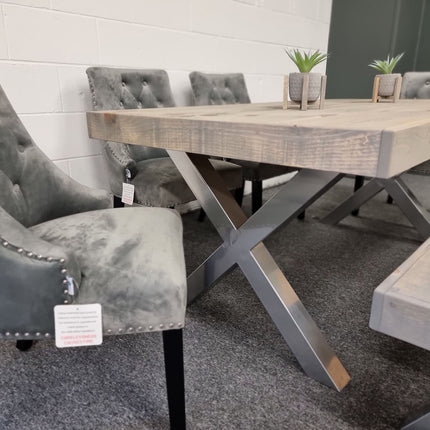 Alford Dining Table – Rustic Farmhouse