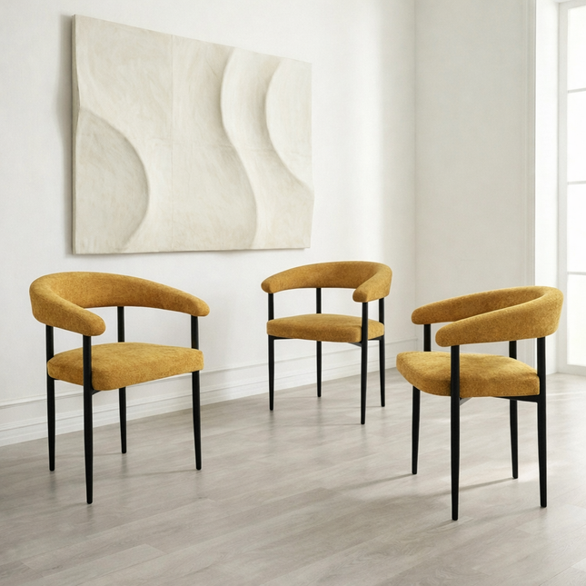 Dining Chair Stella with metal legs