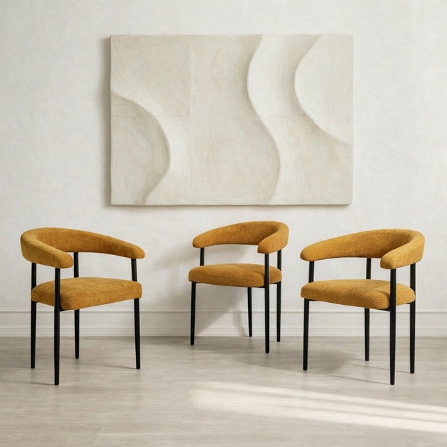 Dining Chair Stella with metal legs