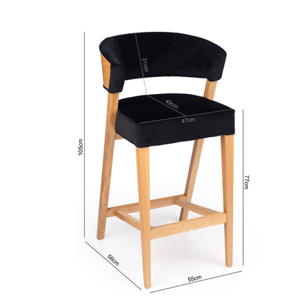 Oak Bar Stool Paradiso