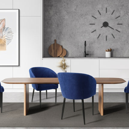 Dining chair Branston with metal legs