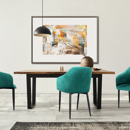 Dining chair Caleb with metal legs