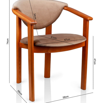 Set of Two Dining Chairs Kelso