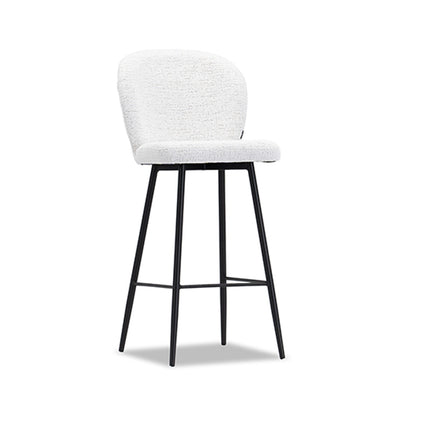 Bar Stools Cleo with black metal base
