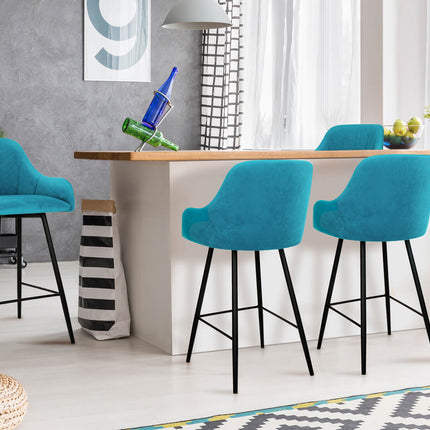 Bar Stools Colin with black metal base