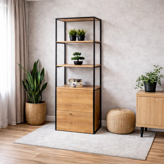 Solid Oak Bookcase Tom