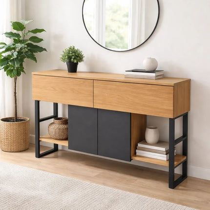 Oak loft console Hagnaby