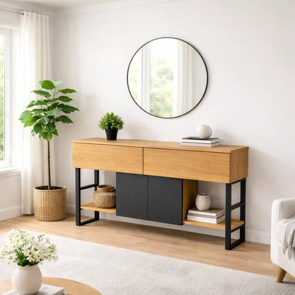 Oak loft console Hagnaby