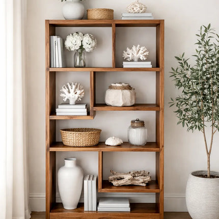 Rustic Bookcase Handmade Industrial Style Bookcase Bookshelf Storage Unit Cabinet 1014