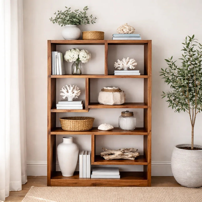 Rustic Bookcase Handmade Industrial Style Bookcase Bookshelf Storage Unit Cabinet 1014