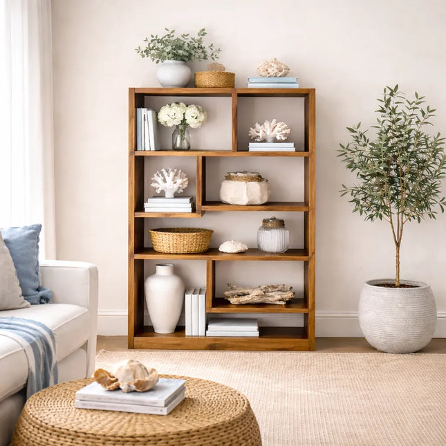 Rustic Bookcase Handmade Industrial Style Bookcase Bookshelf Storage Unit Cabinet 1014