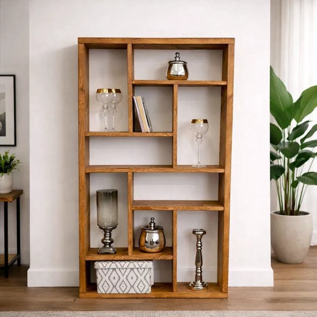 Rustic Bookcase Handmade Industrial Style Bookcase Bookshelf Storage Unit Cabinet 1011