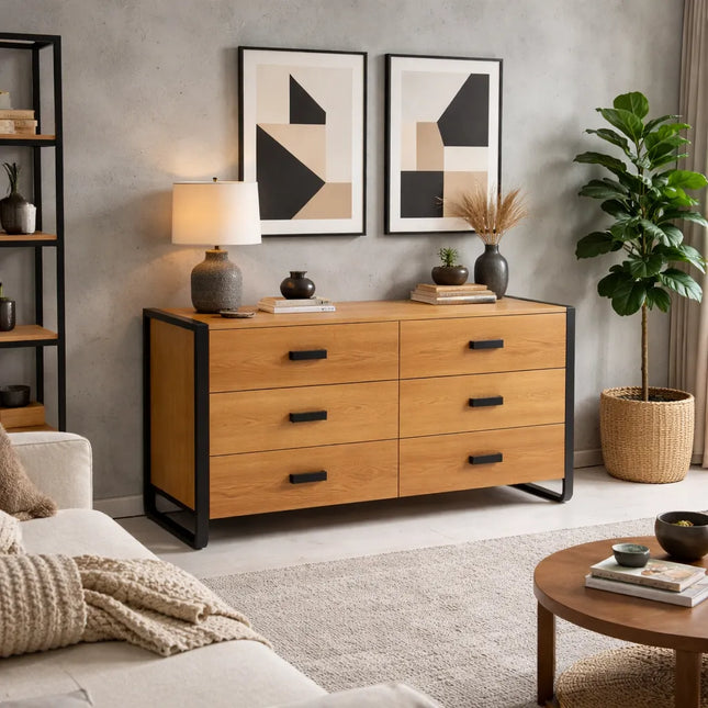 Oak spacious loft chest of drawers Sibsey