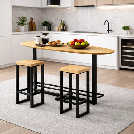 Winthorpe Oak Modern Breakfast Bar