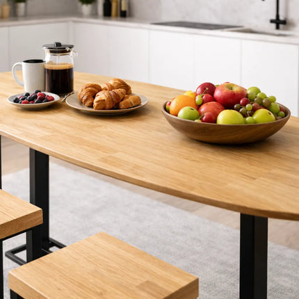 Winthorpe Oak Modern Breakfast Bar