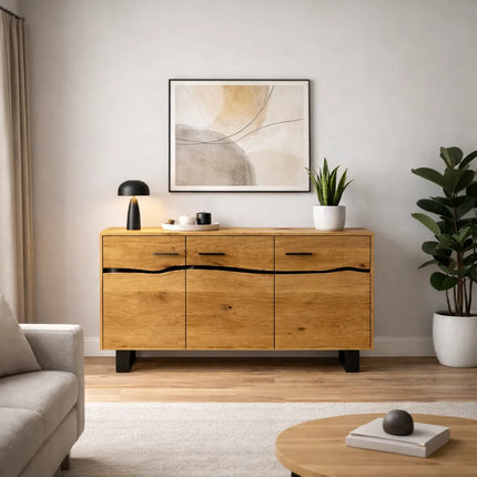 Loft chest of drawers made of solid oak Ofcaster