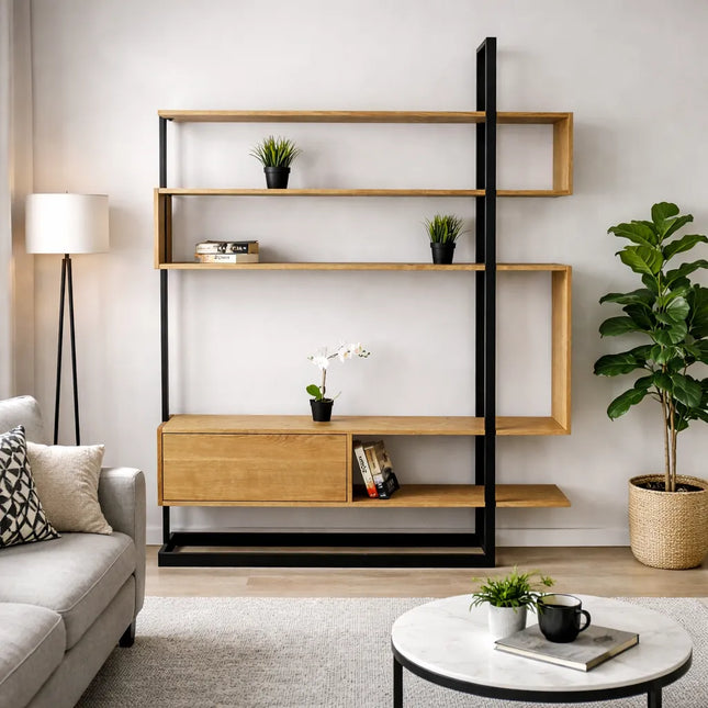 Oak bookcase EMI
