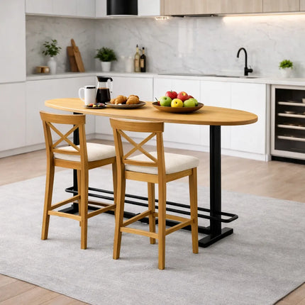 Winthorpe Oak Modern Breakfast Bar