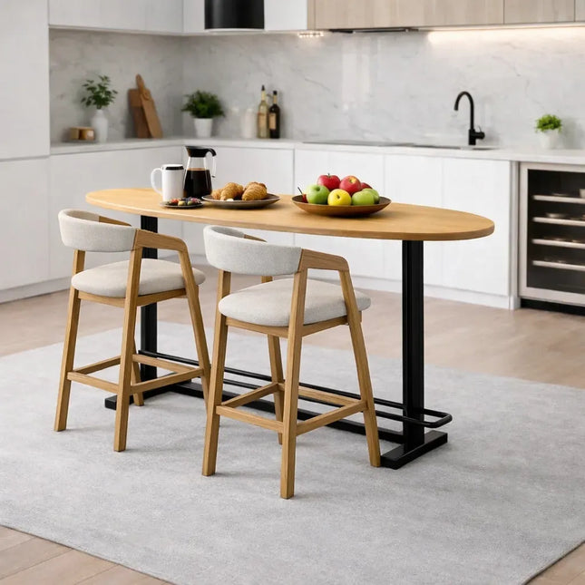 Winthorpe Oak Modern Breakfast Bar