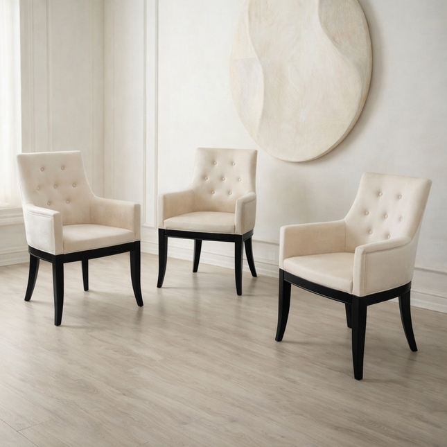 Dining chair Crystal with armrest